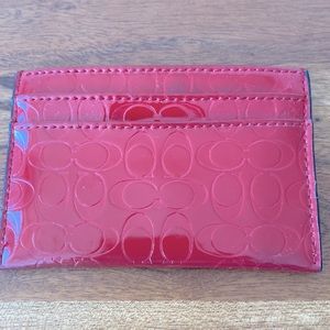 USED COACH CARD CASE